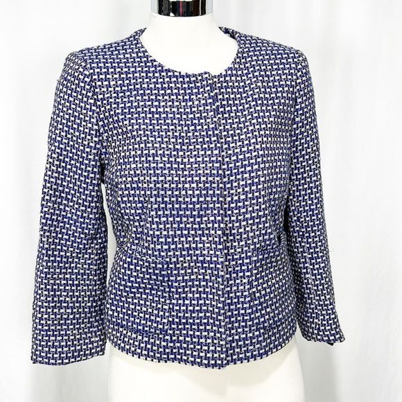 J. Crew Navy and White Blazer - Picture 4 of 12